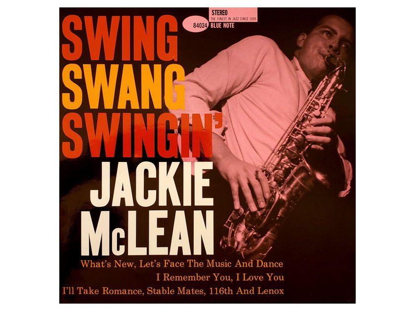 Jackie McLean - Swing, Swang, Swingin' (2LPs)(45rpm) Music Matters SEALED