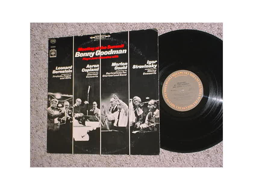 Benny Goodman meeting at the summit - lp record plays jazz classics with Bernstein Copland Gould Stravinsky