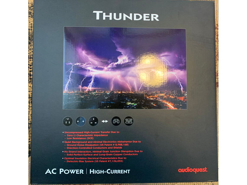 AudioQuest NRG Storm Series Thunder Power cord 2m 15amp IEC High Current