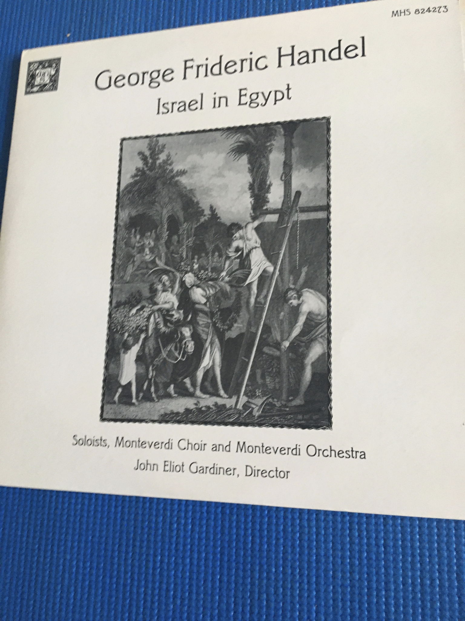 MHS Handel Israel in Egypt double Lp record  Monteverdi... 2