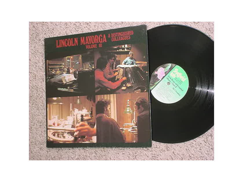 Sheffield Lab Lincoln Mayorga LP Record - & DISTINGUISHED COLLEAGUES volume III  DIRECT DISC RECORDING Audiophile