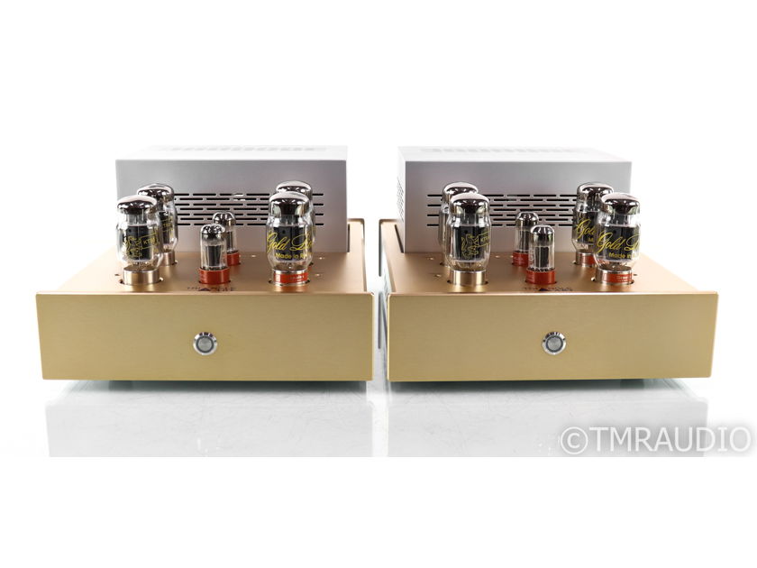 Triangle Art Reference Mono Tube Power Amplifier; Brushed Silver and Gold Pair (31216)