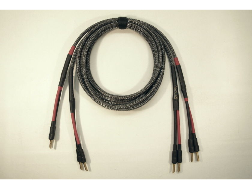 Audience AU24-SX SPEAKER CABLES 2.5 METERS, BANANA'S, MINT, LIFE-TIME WARRANTY
