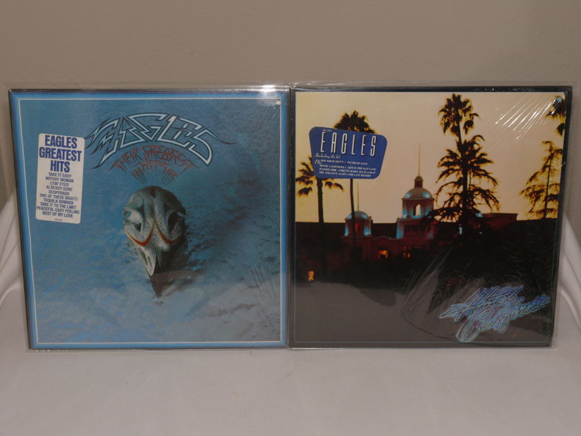EAGLES ~ GREATEST & HOTEL ~ NEW, UNPLAYED, CLEANED, SLEEVED