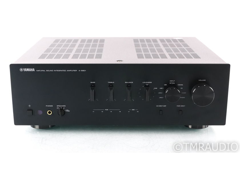 Yamaha A-S801 Stereo Integrated Amplifier; AS801; Black; Remote (37202)