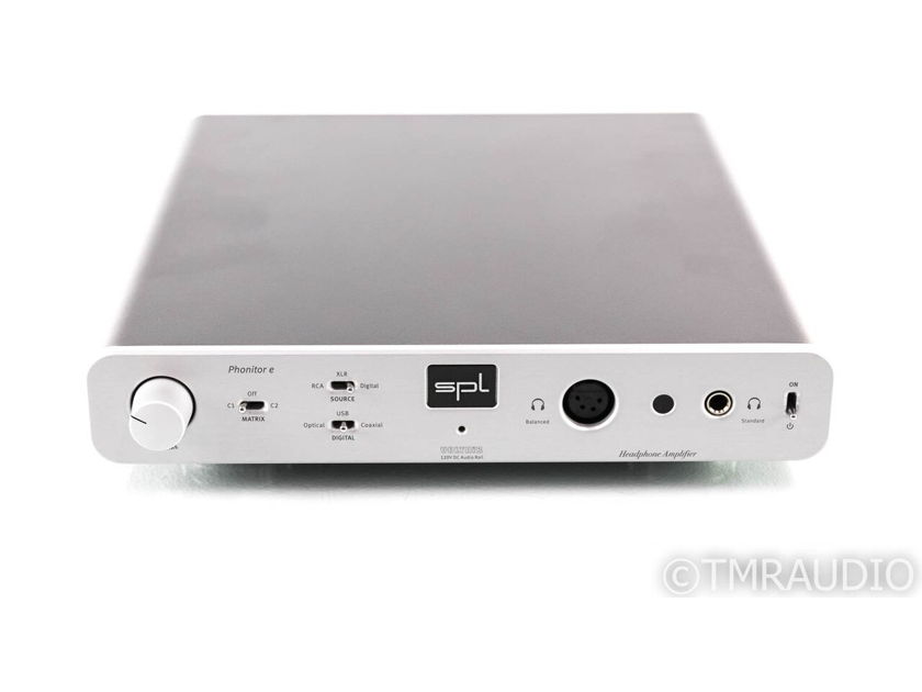 SPL Phonitor e Headphone Amplifier; 192kHz DAC; Silver (Open Box; Full Warranty) (26625)