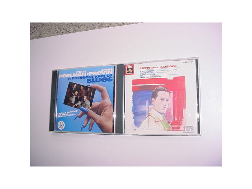 Andre Previn 2 cd's conducts Gershwin EMI And a different kind of blues  Shelly Manne