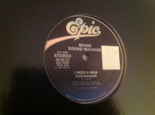 Miami Sound Machine  I Need A Man Epic Records 12 Inch ...