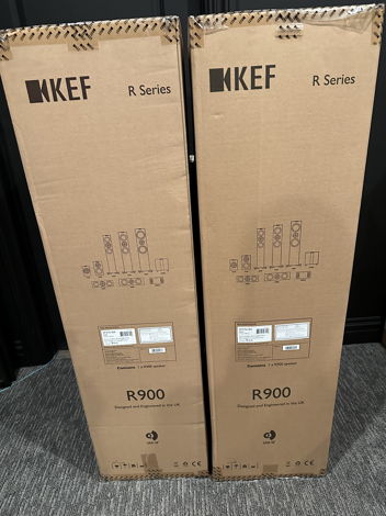 KEF R900 Black Pair Mint in original boxes - Amazing pr...
