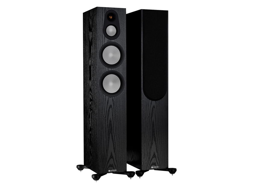 Monitor Audio Silver 300 7G Floorstanding Speakers in "Black Oak"