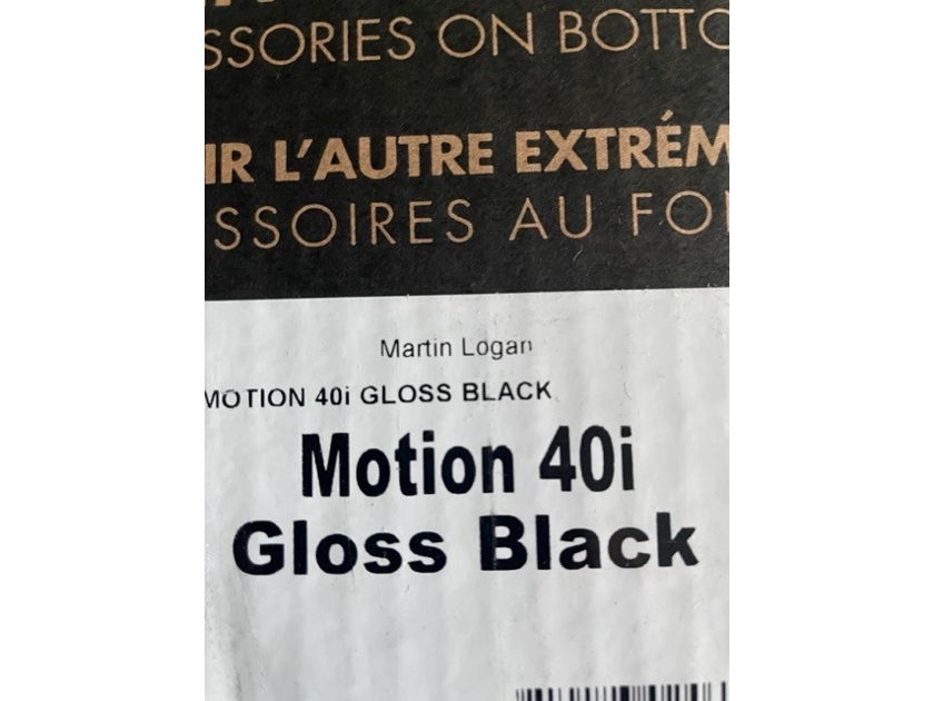 BRAND NEW MartinLogan Motion 40i Floorstanding Speakers Gloss Black