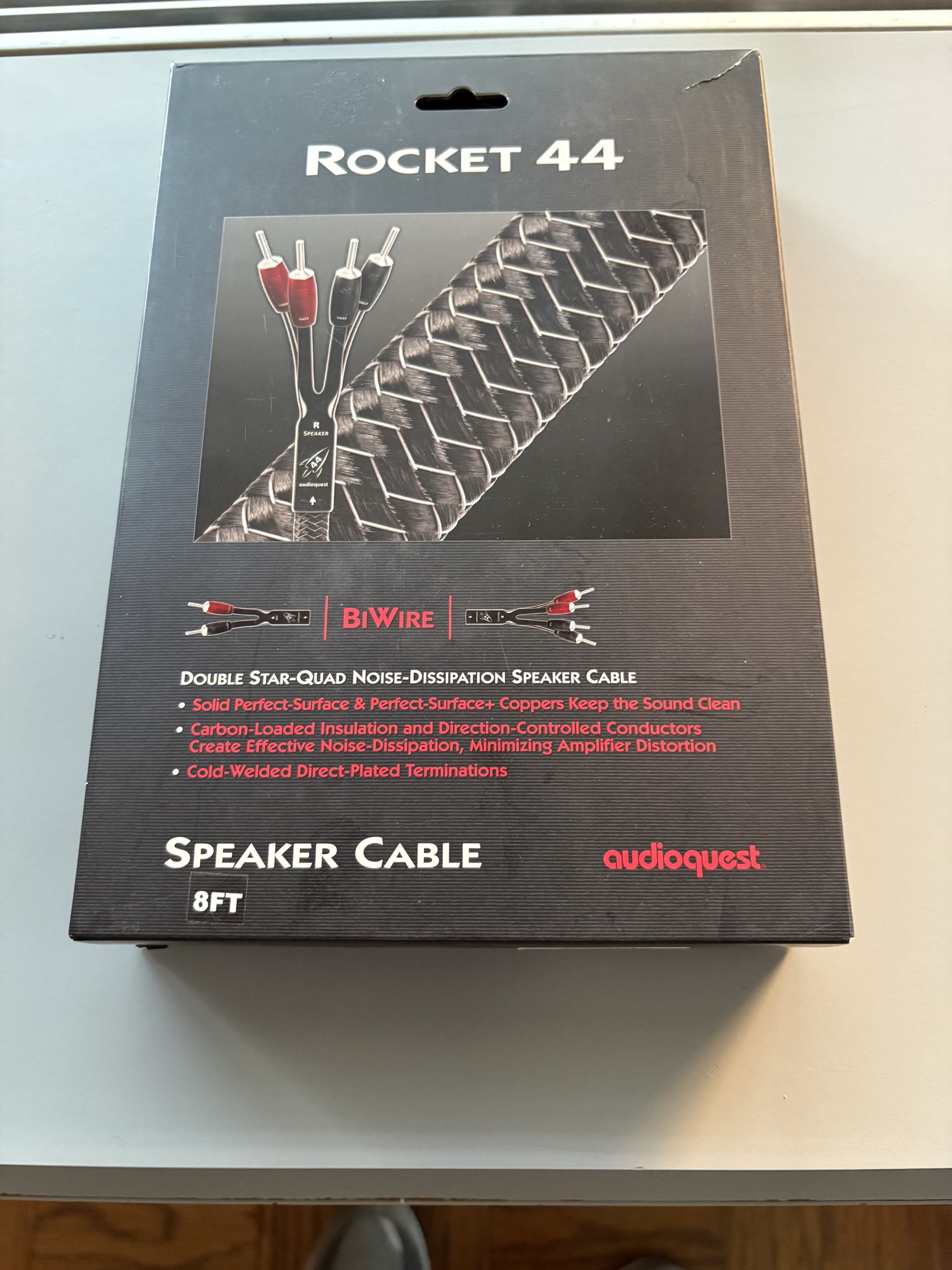 AudioQuest Rocket 44 Biwire 8 ft pr 2