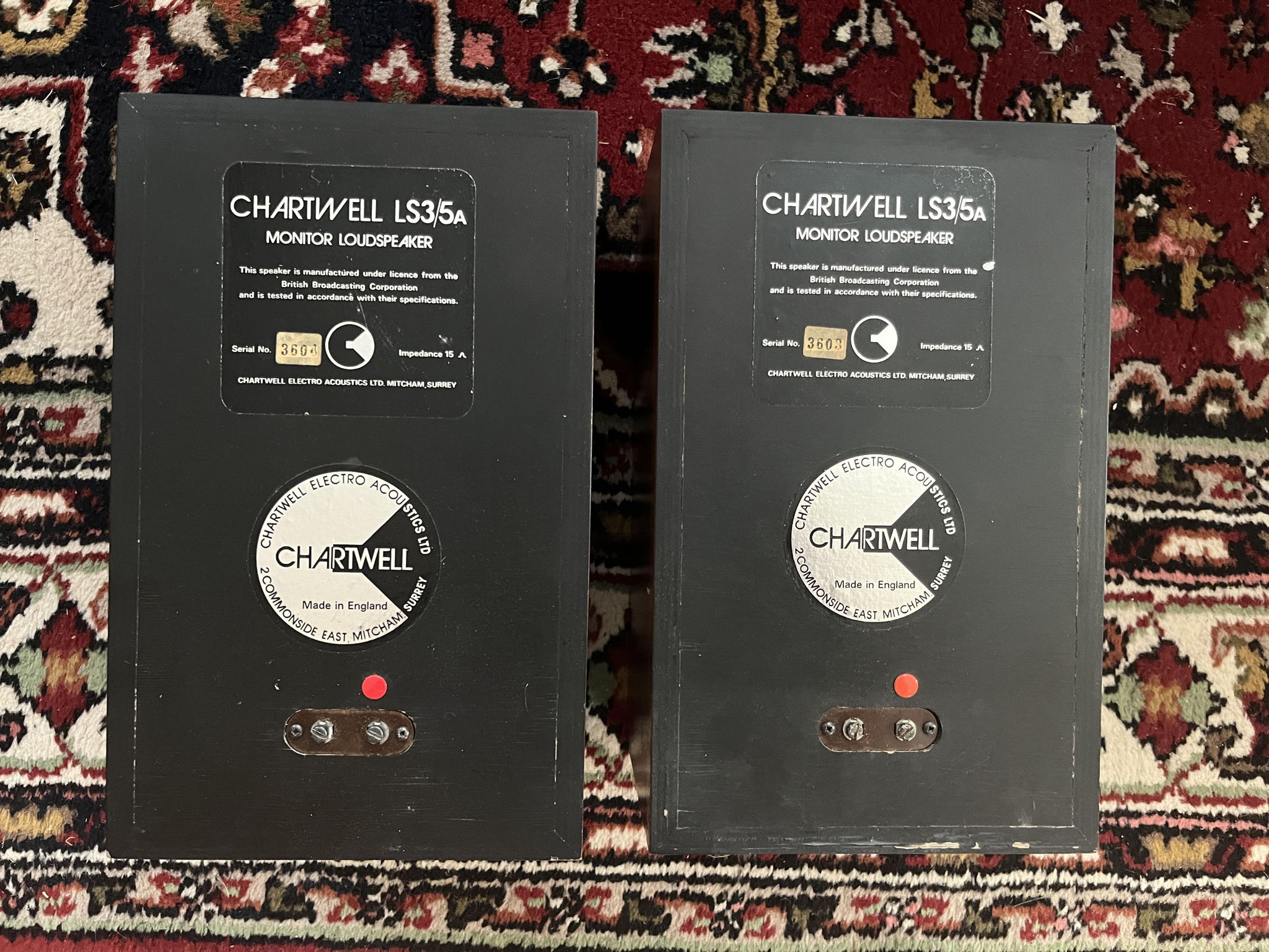 Chartwell LS3/5a Exc!- Rosewood! 11