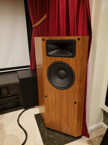 AudioKinesis Prisma wood speakers. Looks nice, sounds g...