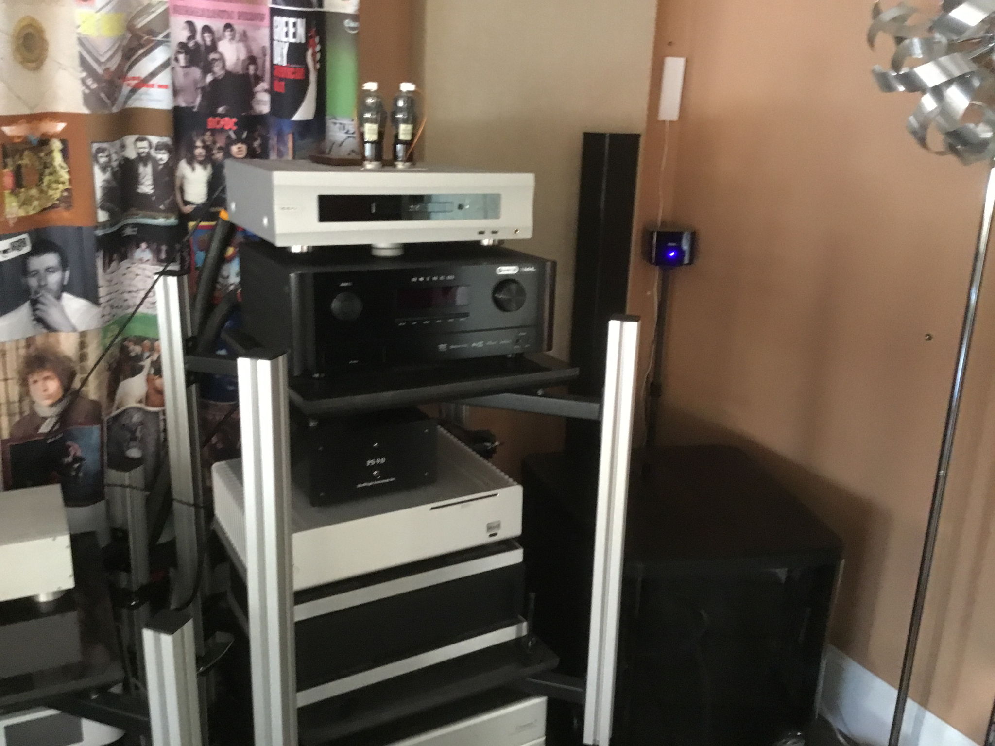 Except for the Red Wolf music server everything on this rack is dedicated to surround sound.