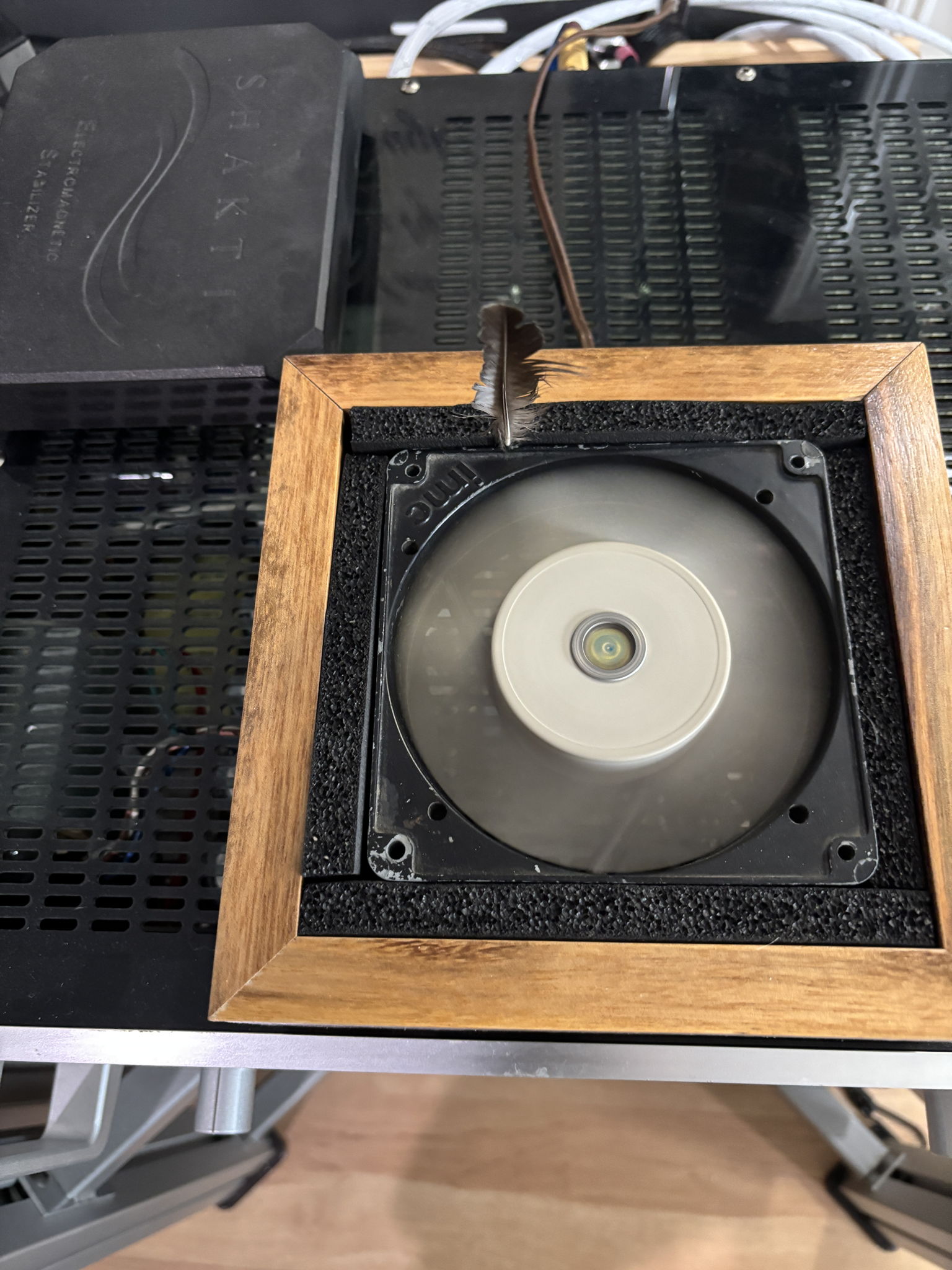 Cooling fan on preamp is 240 volt unit running quieter on 120 volts