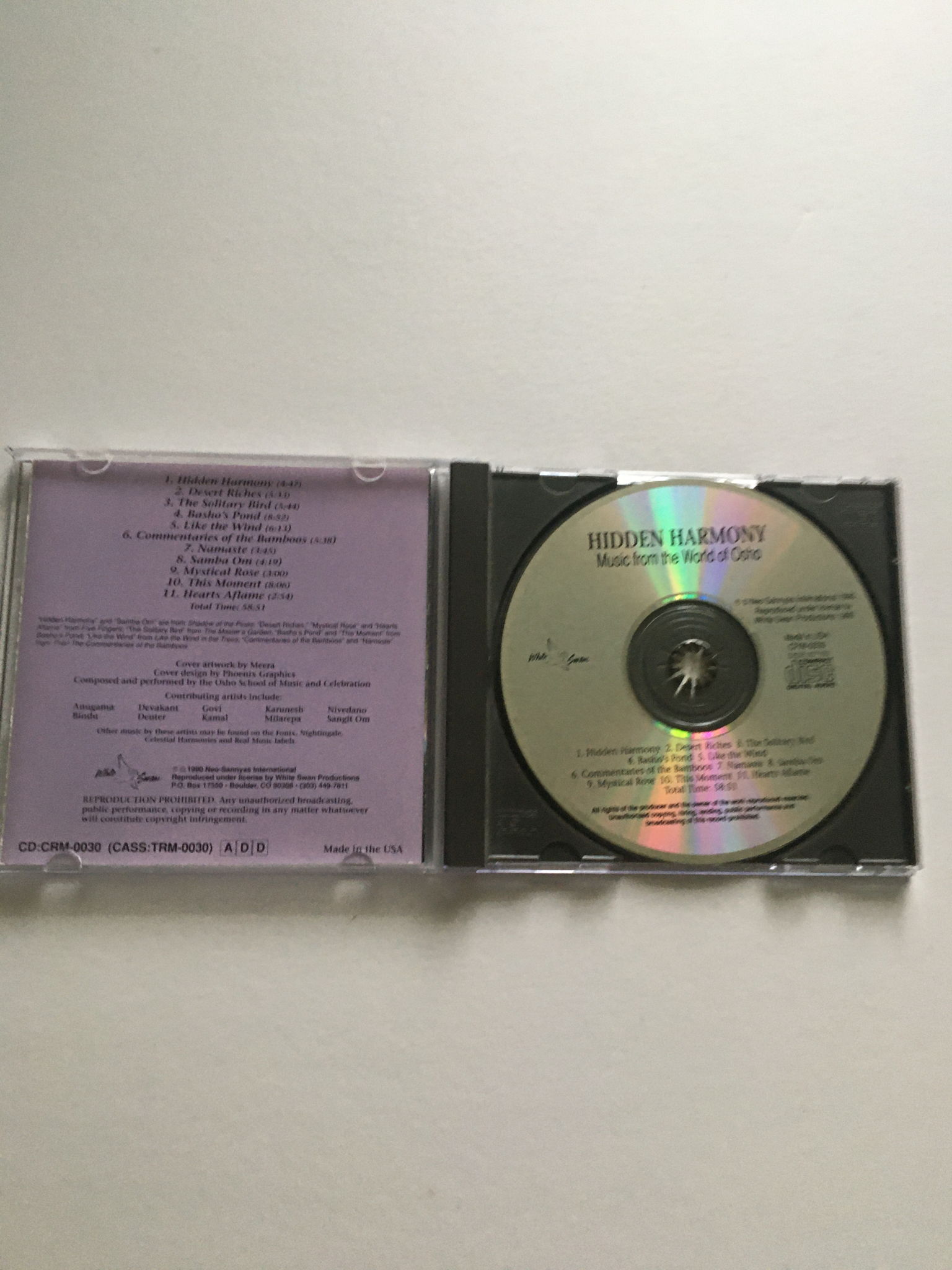 Music from the world of Osho cd Hidden Harmony 2