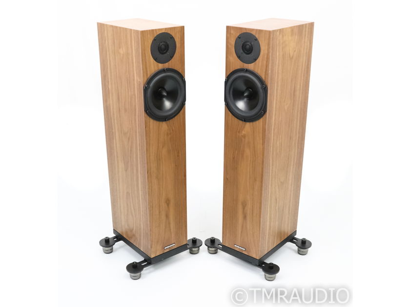 Spendor A4 Floorstanding Speakers; A-4; IsoAcoustics; Walnut Pair (41052)