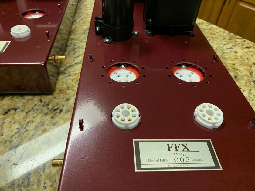 Triode Lab 2A3GT-FFX - “RESERVE EDITION”  2a3 Mono Blocks, Excellent Build, Japanese Hashimoto Transformers 2019 Build, 2a3, Finale Audio, Triode, Tube Amp, Conrad Johnson, Cary Audio, Dennis Had