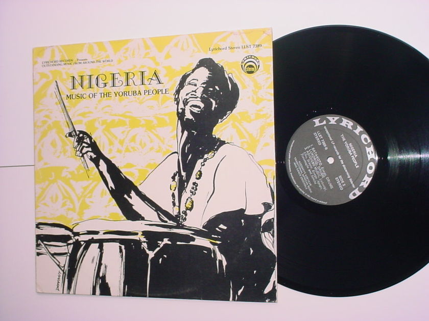 NIGERIA Music of the Yoruba People lp record Lyrichord LLST 7389