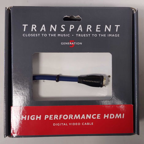 Transparent High Performance HDMI Cable, 1-Meter