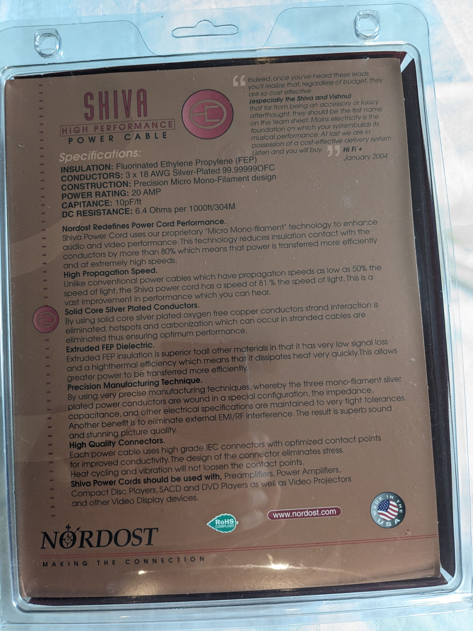 Nordost Shiva 4