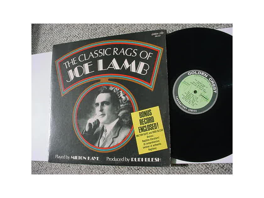 The classic rags of Joe Lamb - with bonus 1 sided record by Milton Kaye Rudi Blesh