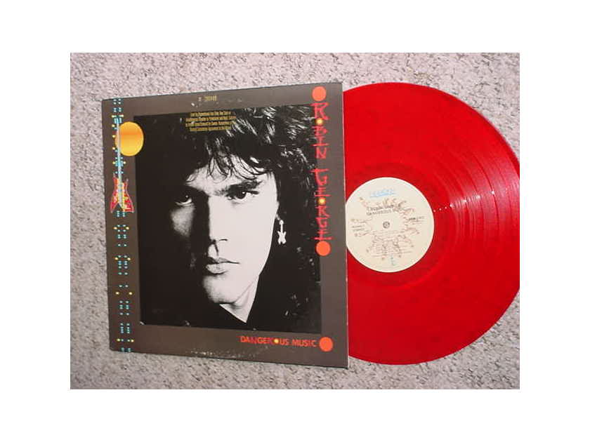 ROBIN GEORGE Red vinyl lp record - dangerous music stamped cover promo ISLAND RECORDS 1984