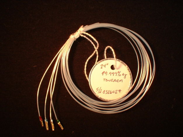 Aural Harmony 99.999% Pure Silver Tonearm Wire Set 24"(...