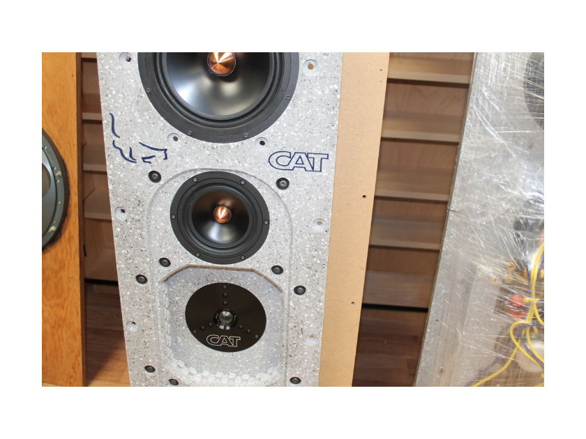 NEW 1 Pair : CAT California Audio Technology Speakers with Cabinets