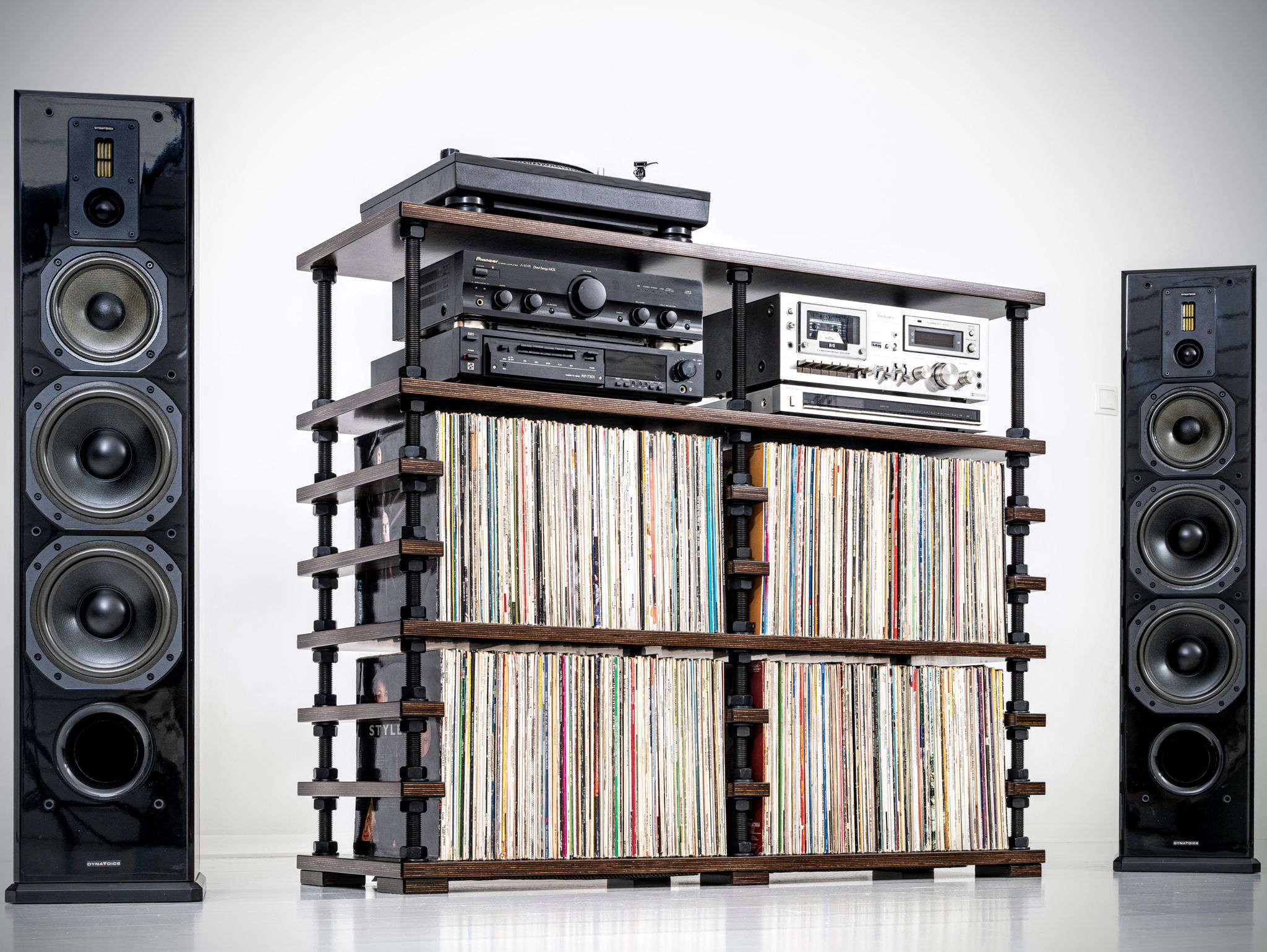 Handmade Records storage furniture 3
