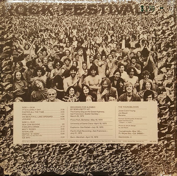 The Youngbloods – Rock Festival 1970 NM- ORIGINAL VINY... 2