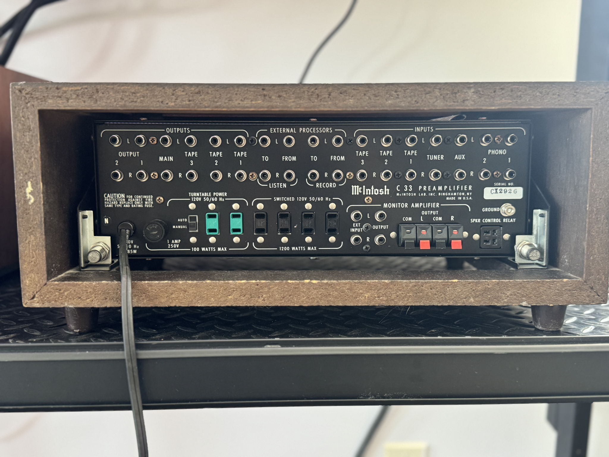 McIntosh MC-2105 AND C33 Preamp! FULLY RESTORED with 1 ... 7