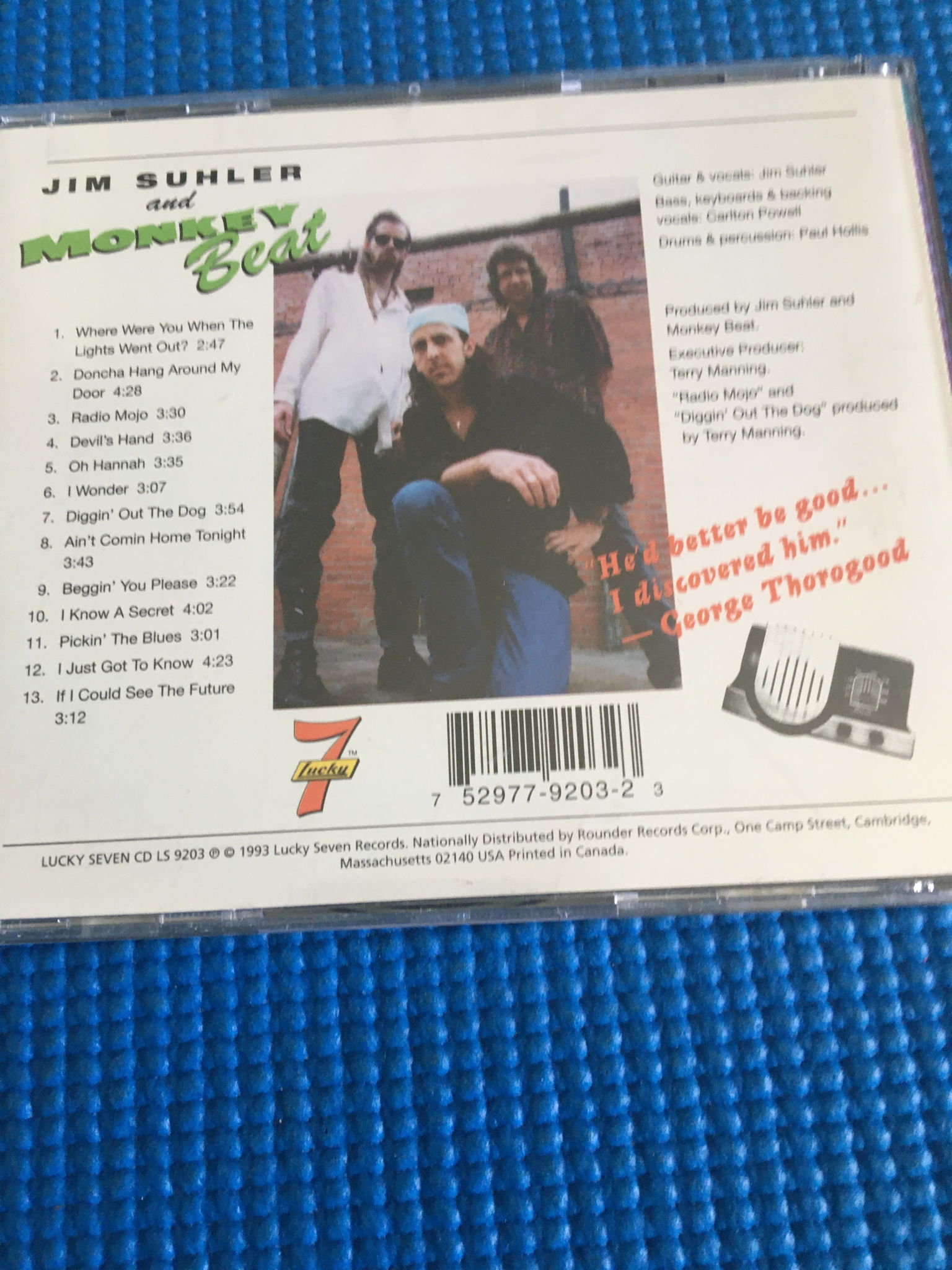 Jim Suhler and Monkey beat Radio mojo cd 1993 lucky 7 lbl 2