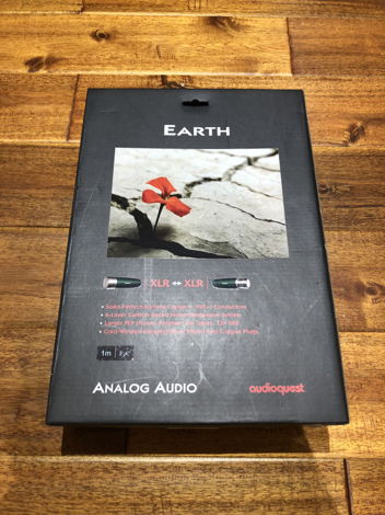 AudioQuest Earth XLR 1m Analog Interconnects BRAND NEW