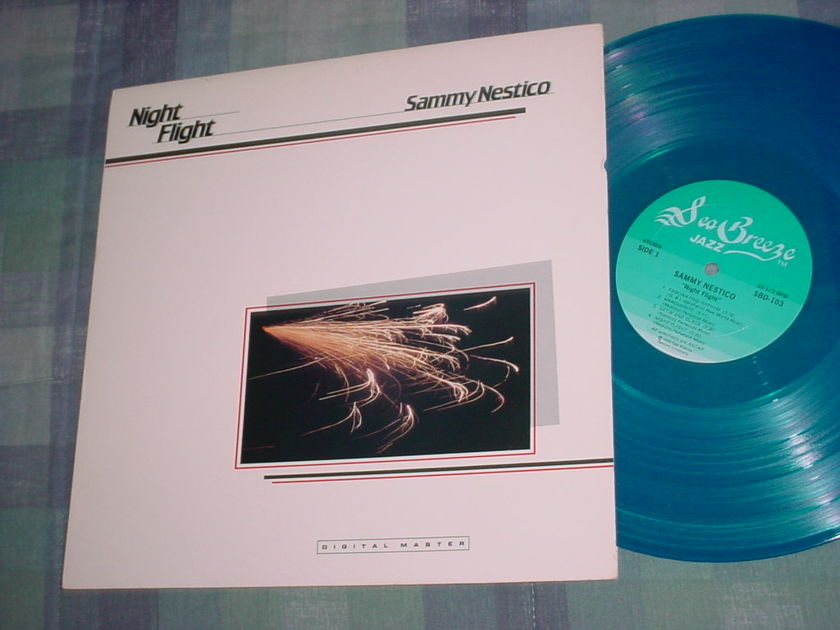 Sammy Nestico night flight lp record 1985 blue vinyl Sea Breeze Jenson SBD-103 Digital master