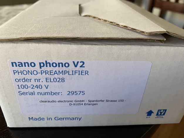 Clearaudio Nano V2 Phono preamplifier