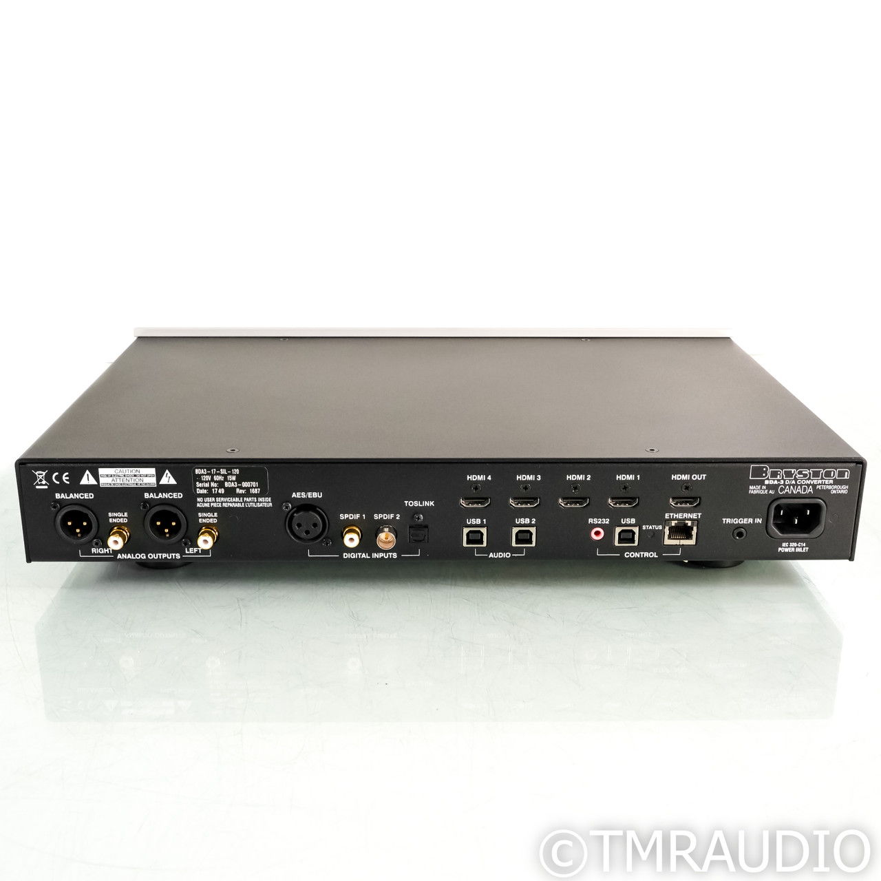 Bryston BDA-3 DAC; D/A Converter; Remote & HDMI (65997) 5