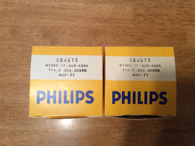 Philips  5R4GYS Rectifier's...PAIR