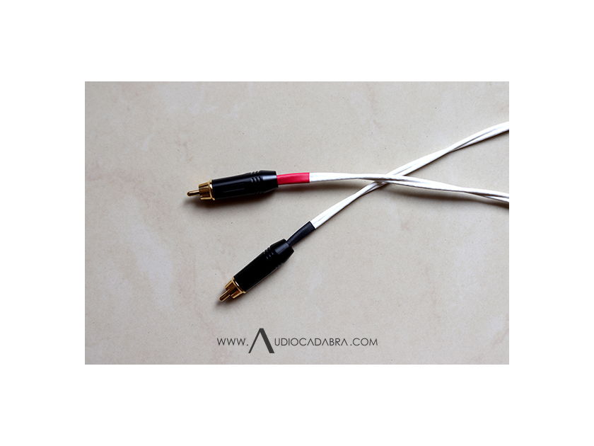 Audiocadabra™ Ultimus4™ Prime Solid-Silver Double-Shielded RCA Cables (Custom Shielding Options)