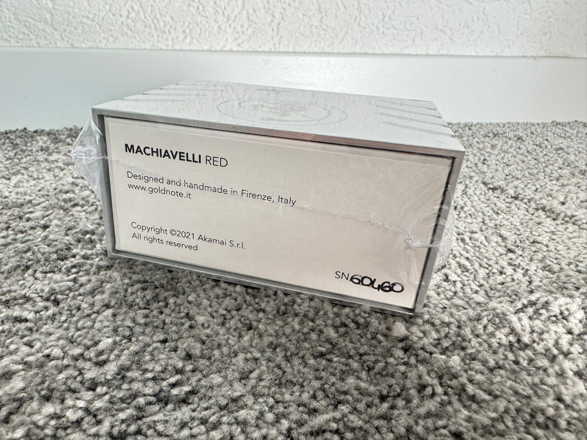 Gold Note Machiavelli Red MC Cartridge new 2