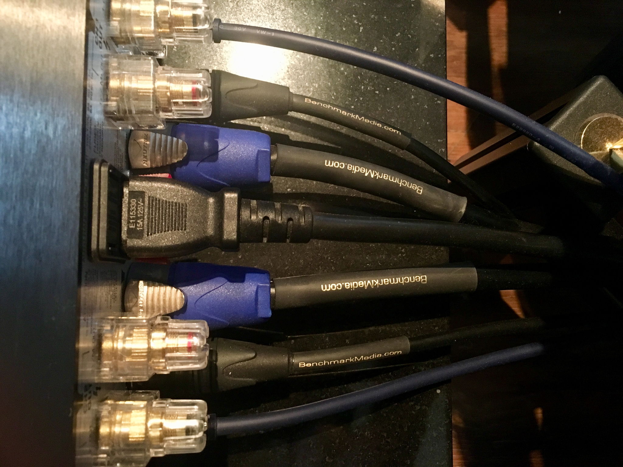 Benchmark Cables with Neutrik Speakon Interconnects