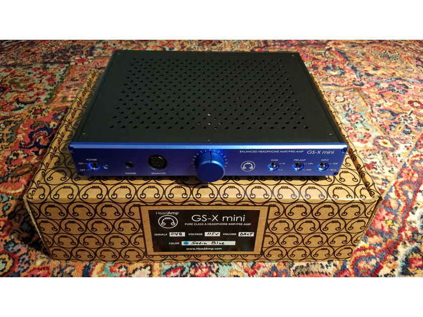 HeadAmp Audio Electronics GS-X mini, Like New, With Satin Blue Front Panel & DACT Option - Excellent Preamp!