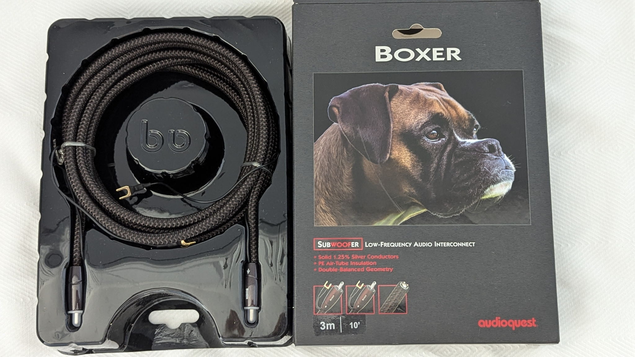 *NEW $229.95 * AudioQuest Boxer 3m Sub Woofer Cable 2