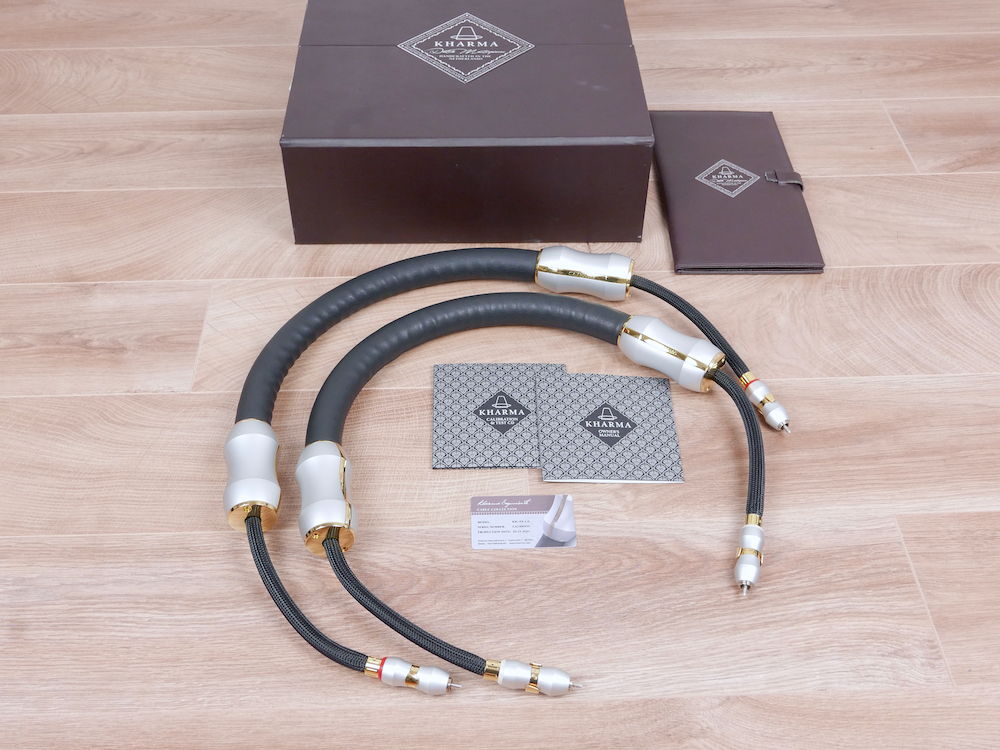 Kharma Exquisite highend silver-gold audio interconnect...