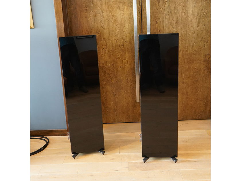 KEF R11 Floorstanding Speakers, Gloss Black, Pre-Owned