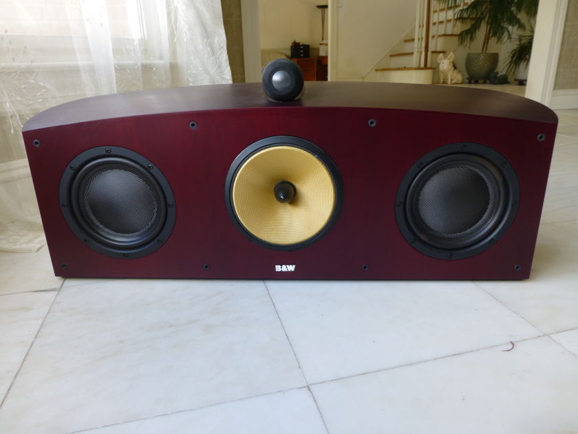 B&W (Bowers & Wilkins) Nautilus HTM1 Red Cherry Center Speaker - Excellent Condition
