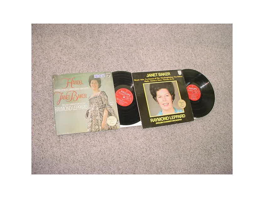 PHILIPS Classical Janet Baker 2 lp records HOLLAND