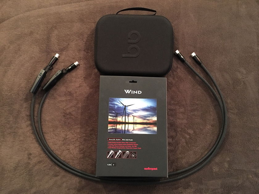 (2) Pairs AudioQuest Wind 1.5M XLR Interconnects 1,399.00 each or best offer