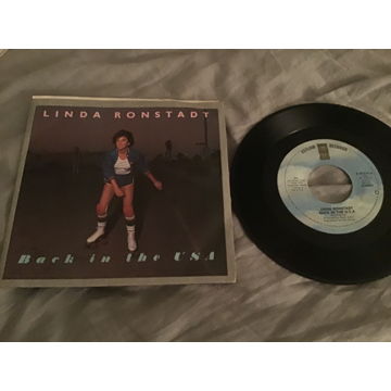 Linda Ronstadt  Back In The USA 45 With Picture Sleeve